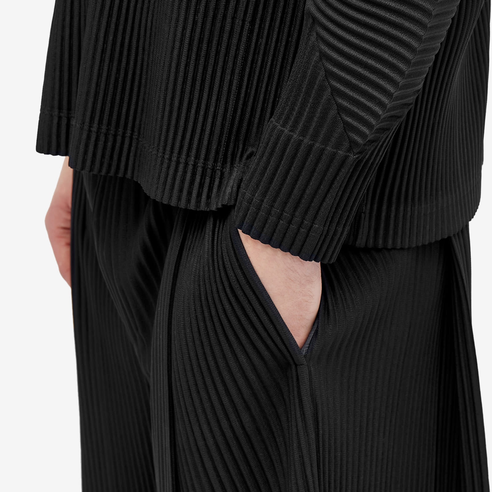 Homme Plissé Issey Miyake Pleated Wide Leg Pants - 5
