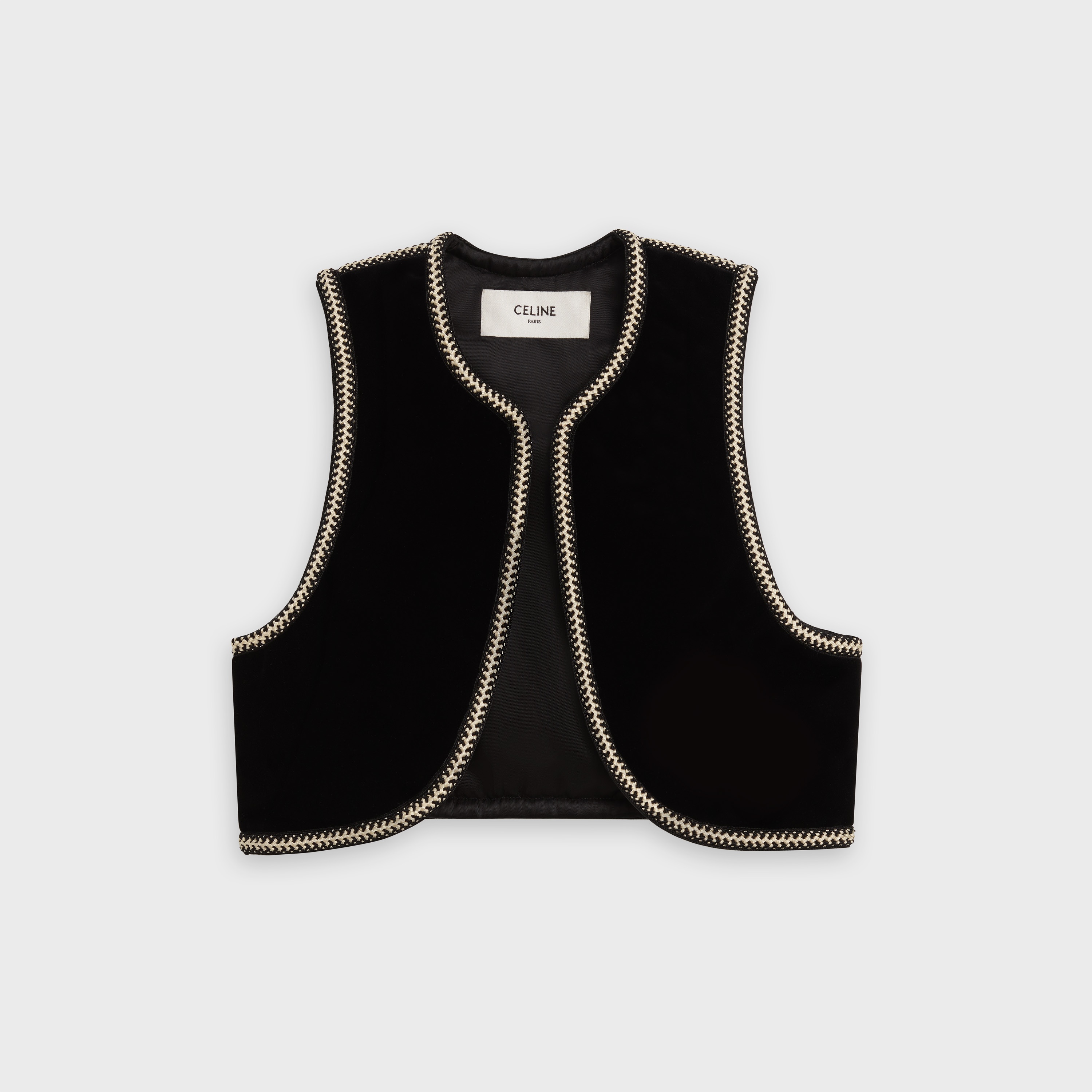 FOLK WAISTCOAT IN VELOUR - 1