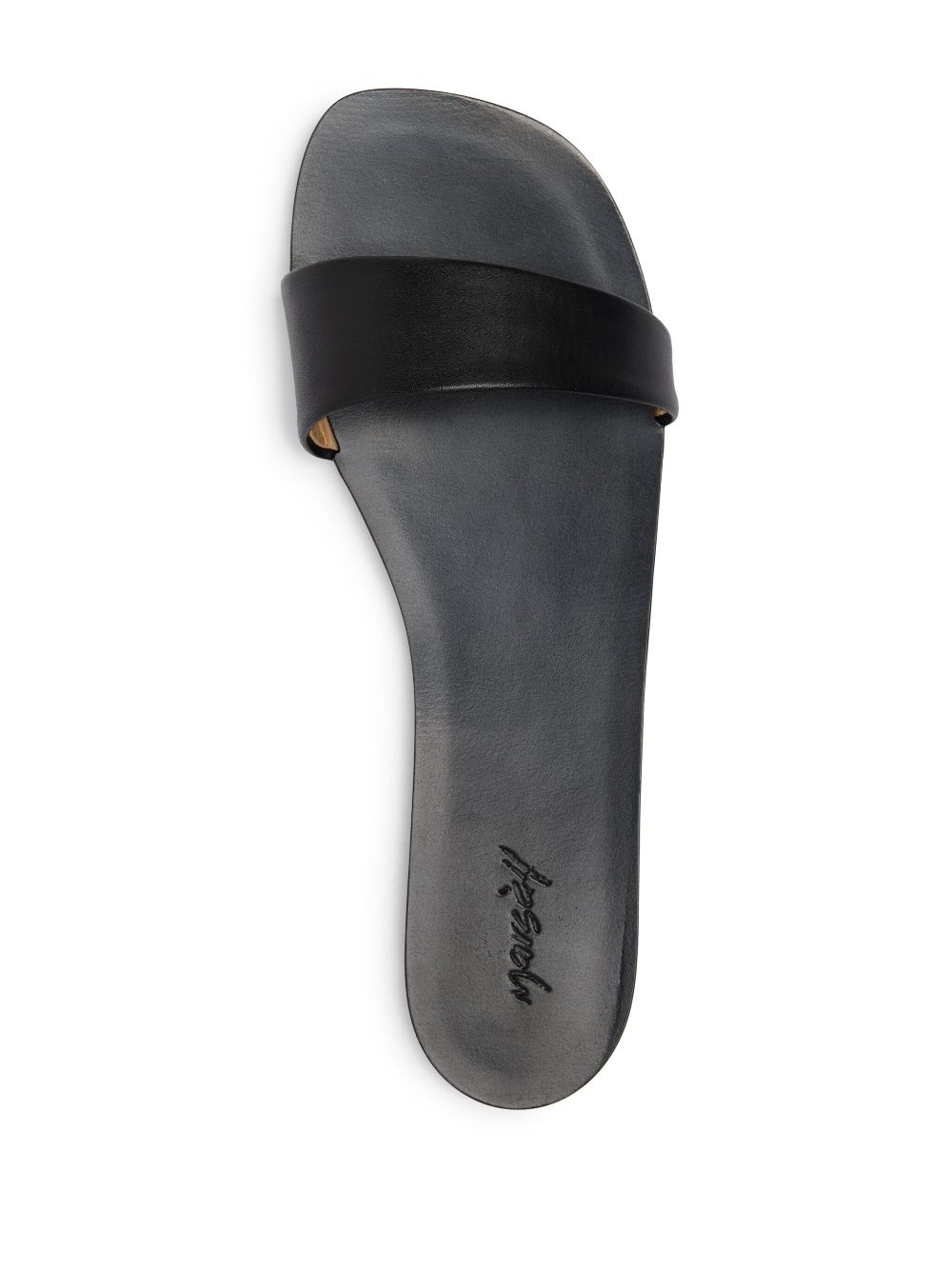 leather slides - 3