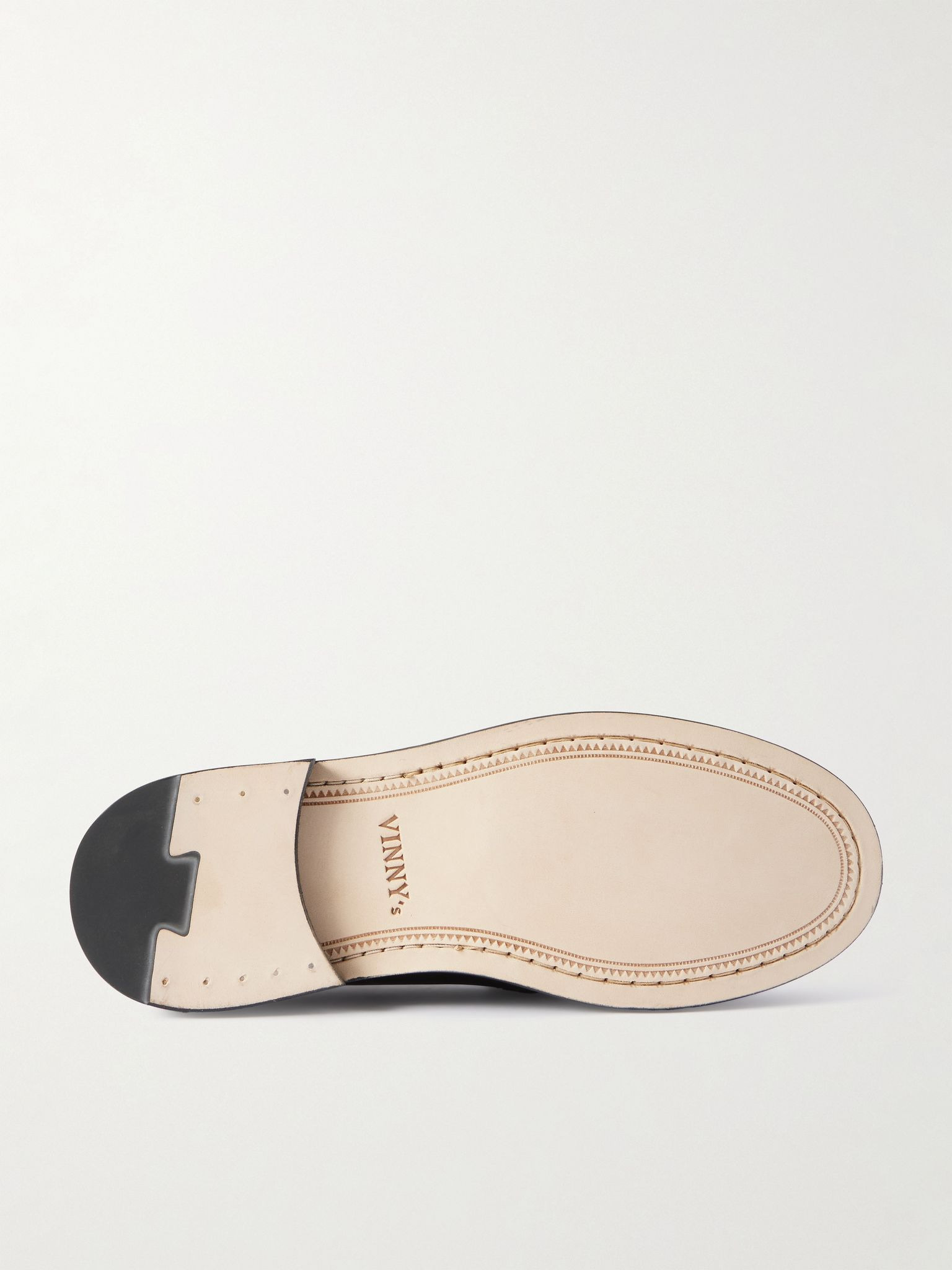 Yardee Polished-Leather Penny Loafers Black - 3