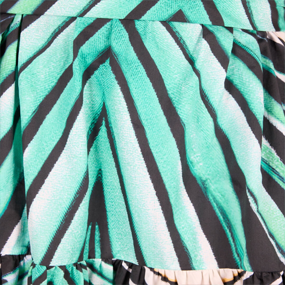 Ray Of Sea Print Midi Dress - 5