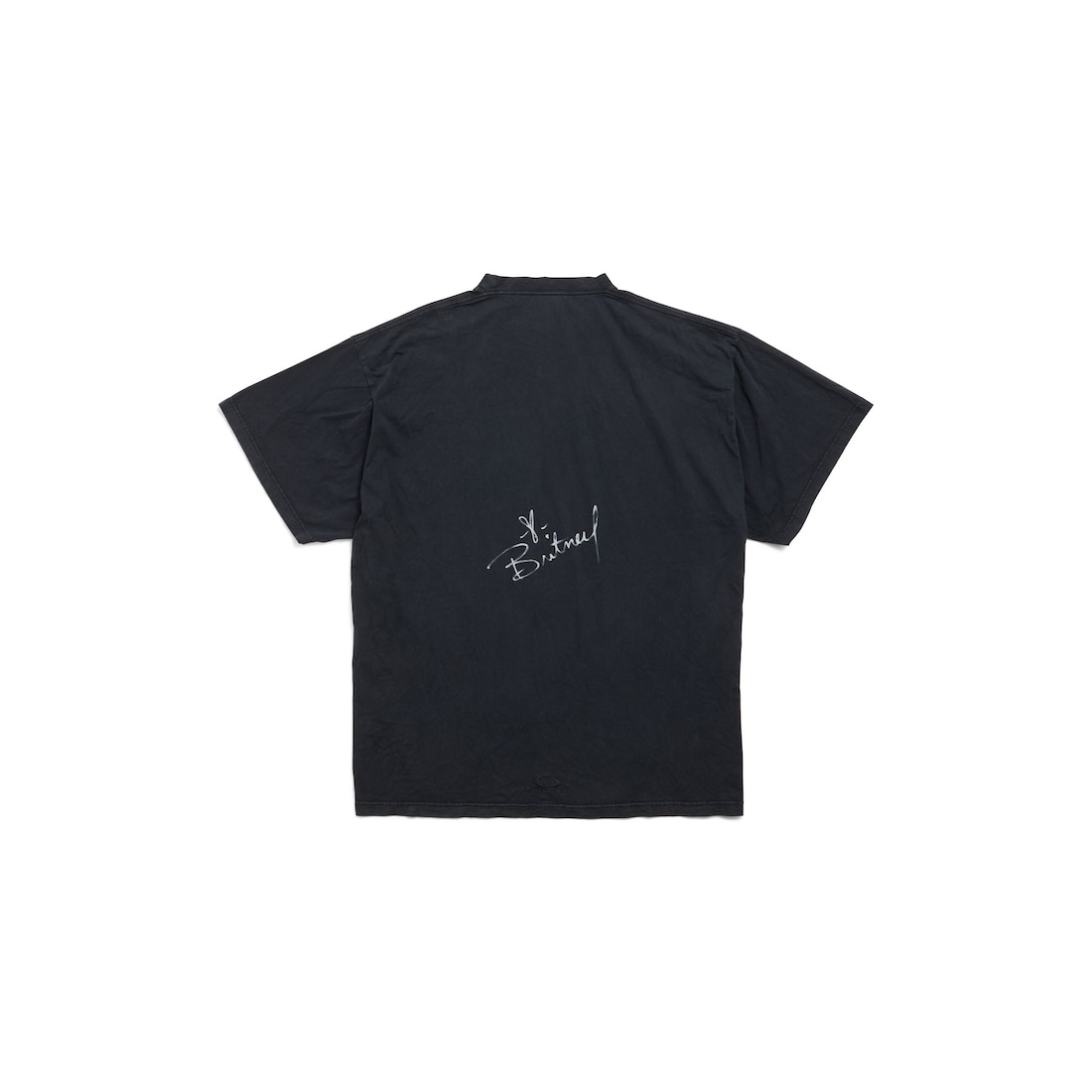 Balenciaga Music | Britney Spears Series Oversized T-shirt in Faded Black /blue - 6