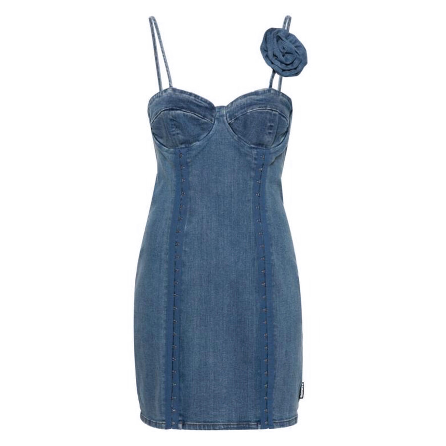Rotate Ladies Orion Blue Stretchy Mini Dress - 5