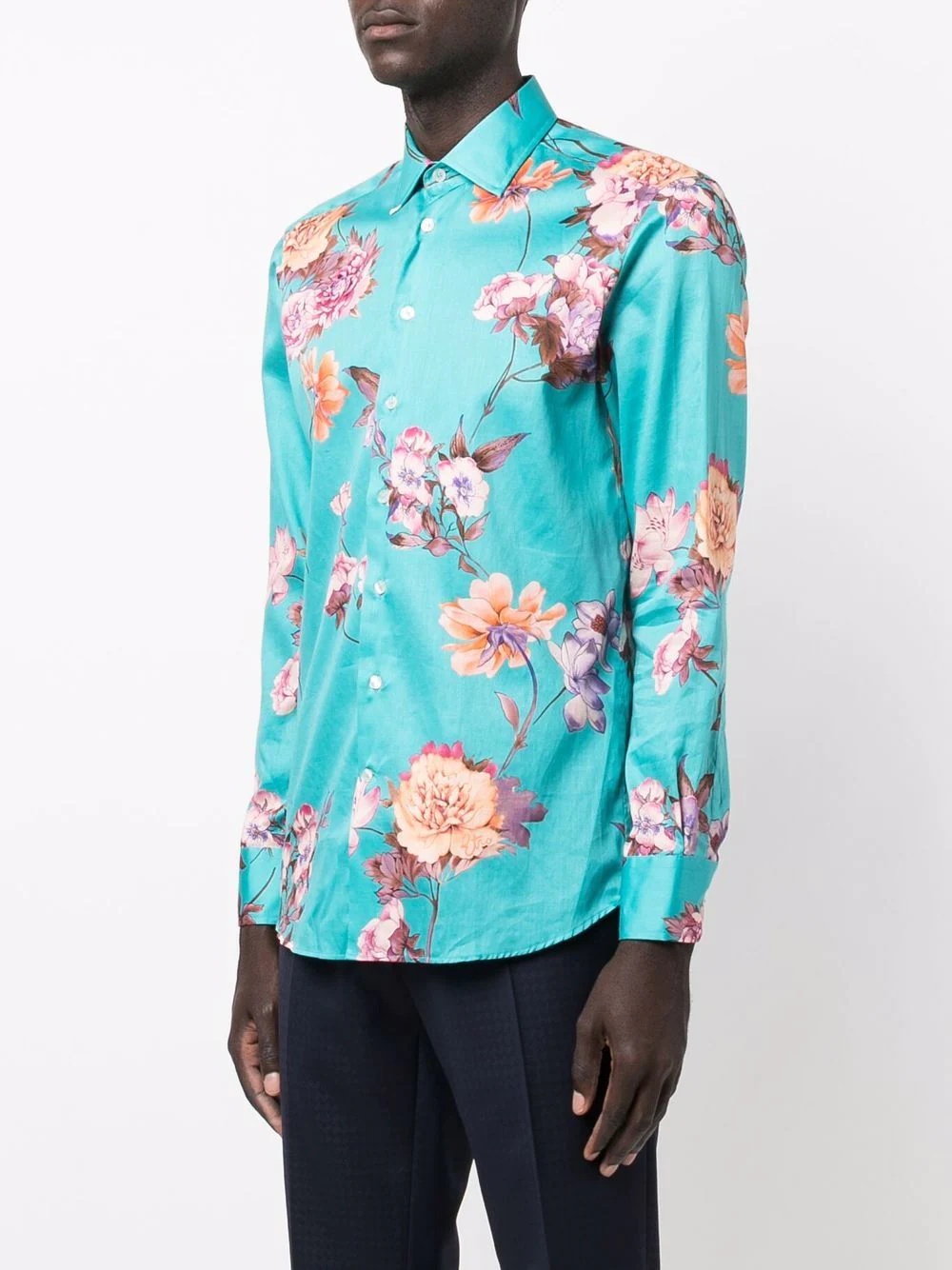 formal floral-print shirt - 3