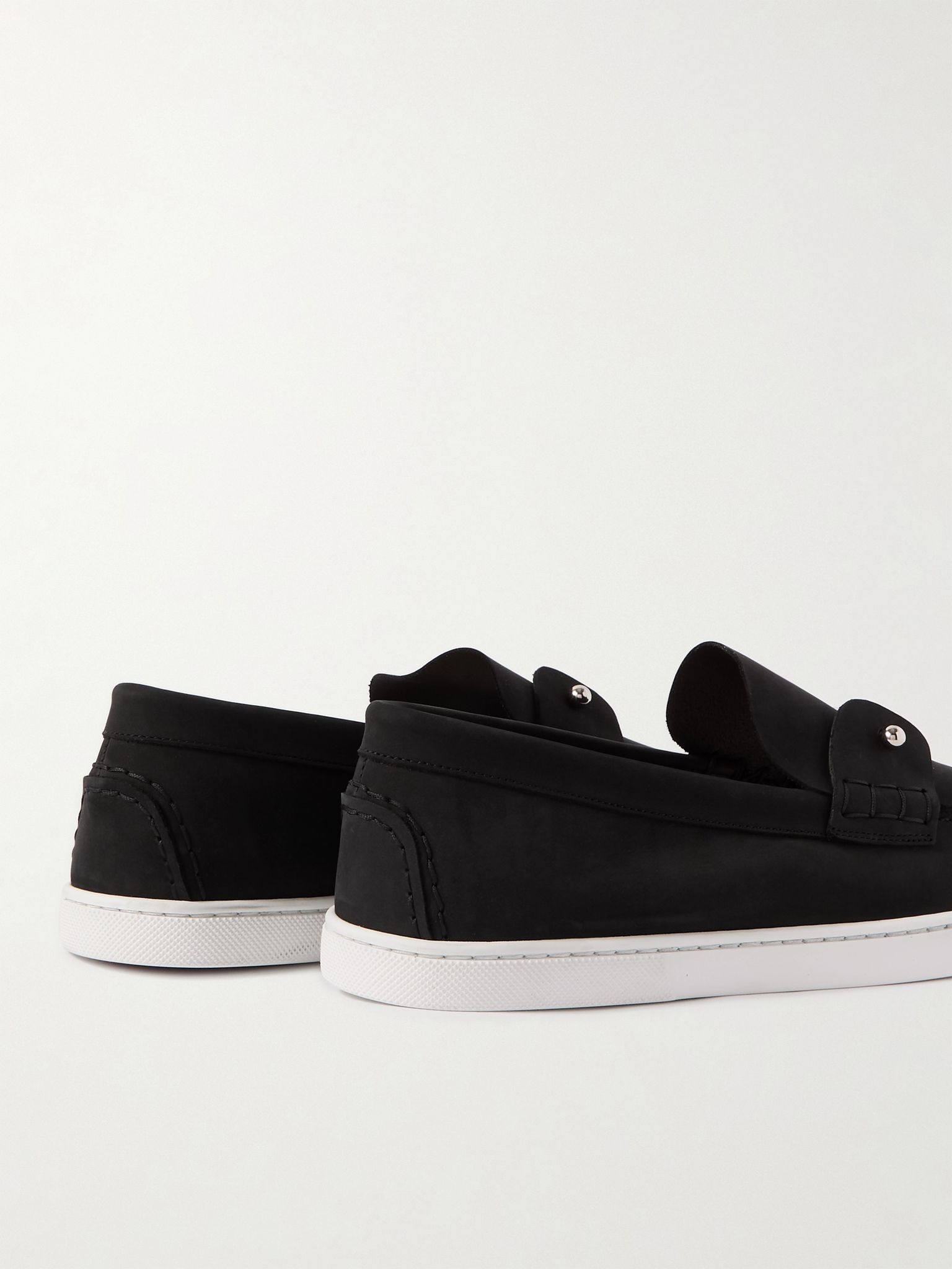 Chambeliboat Nubuck Loafers Black - 5