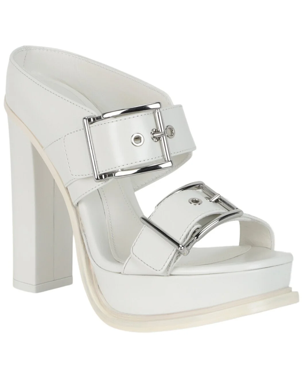 Alexander McQueen Boxcar Leather Sandal - 1