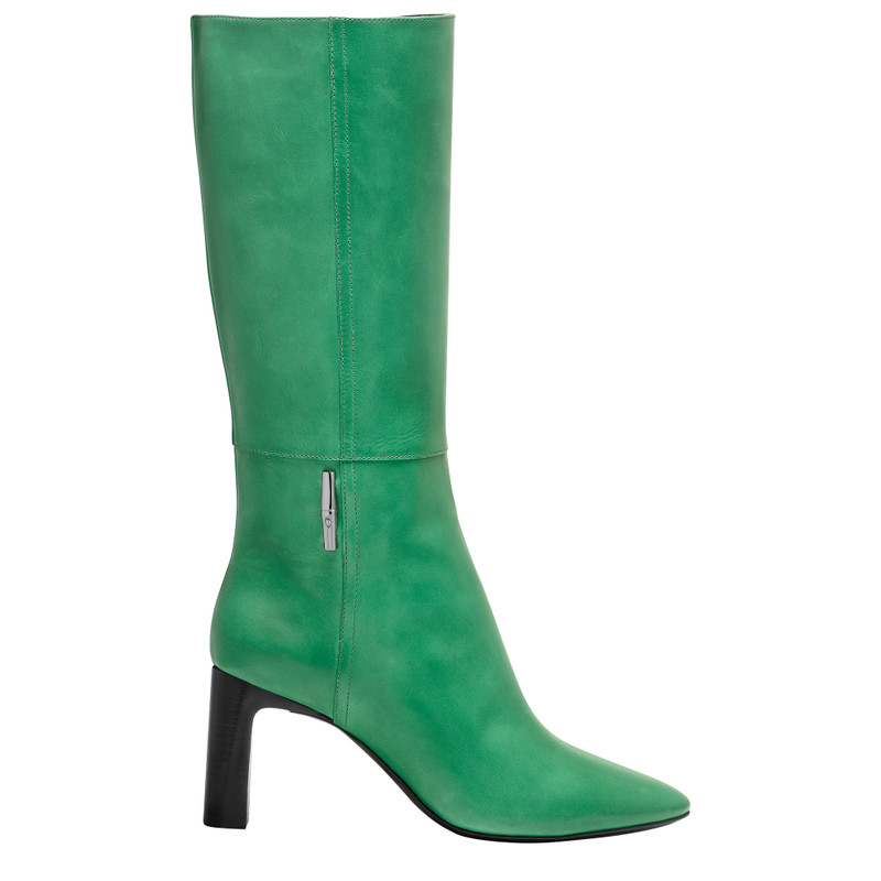 Roseau Heel boots Grass - Leather 1