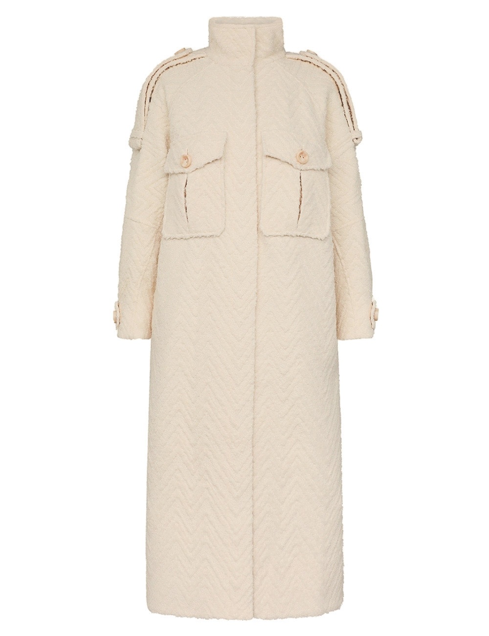 ILLUSTRATION CHEVRON COAT - 1