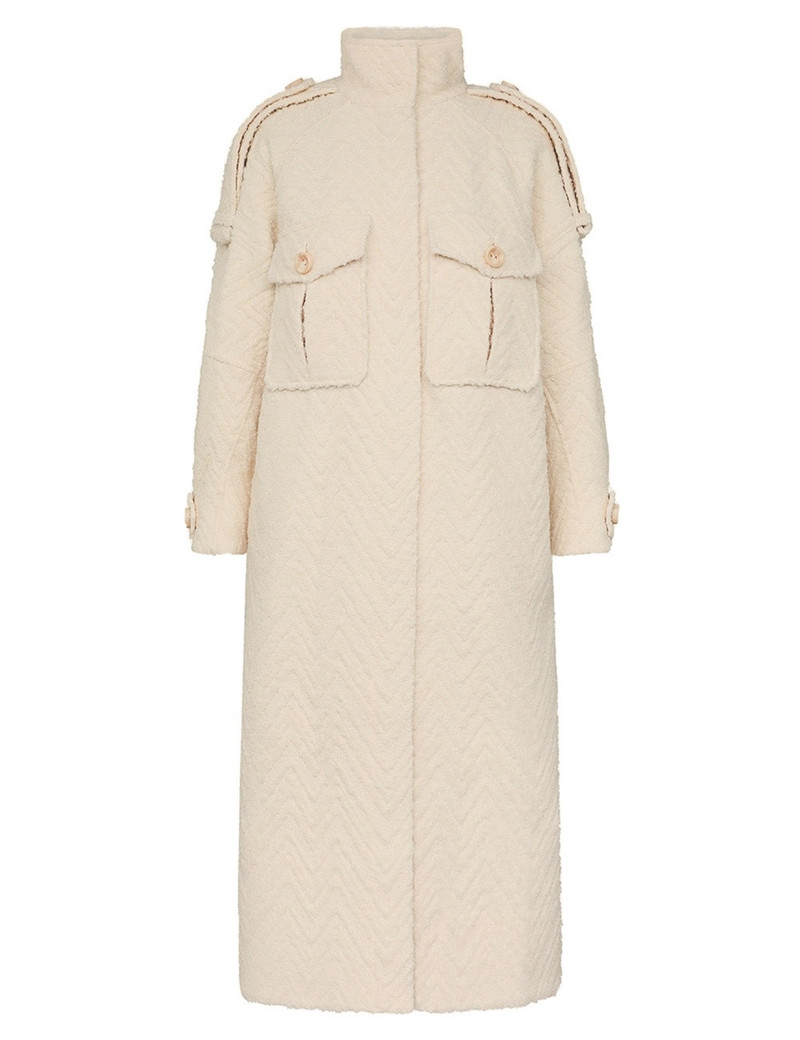 ILLUSTRATION CHEVRON COAT 1