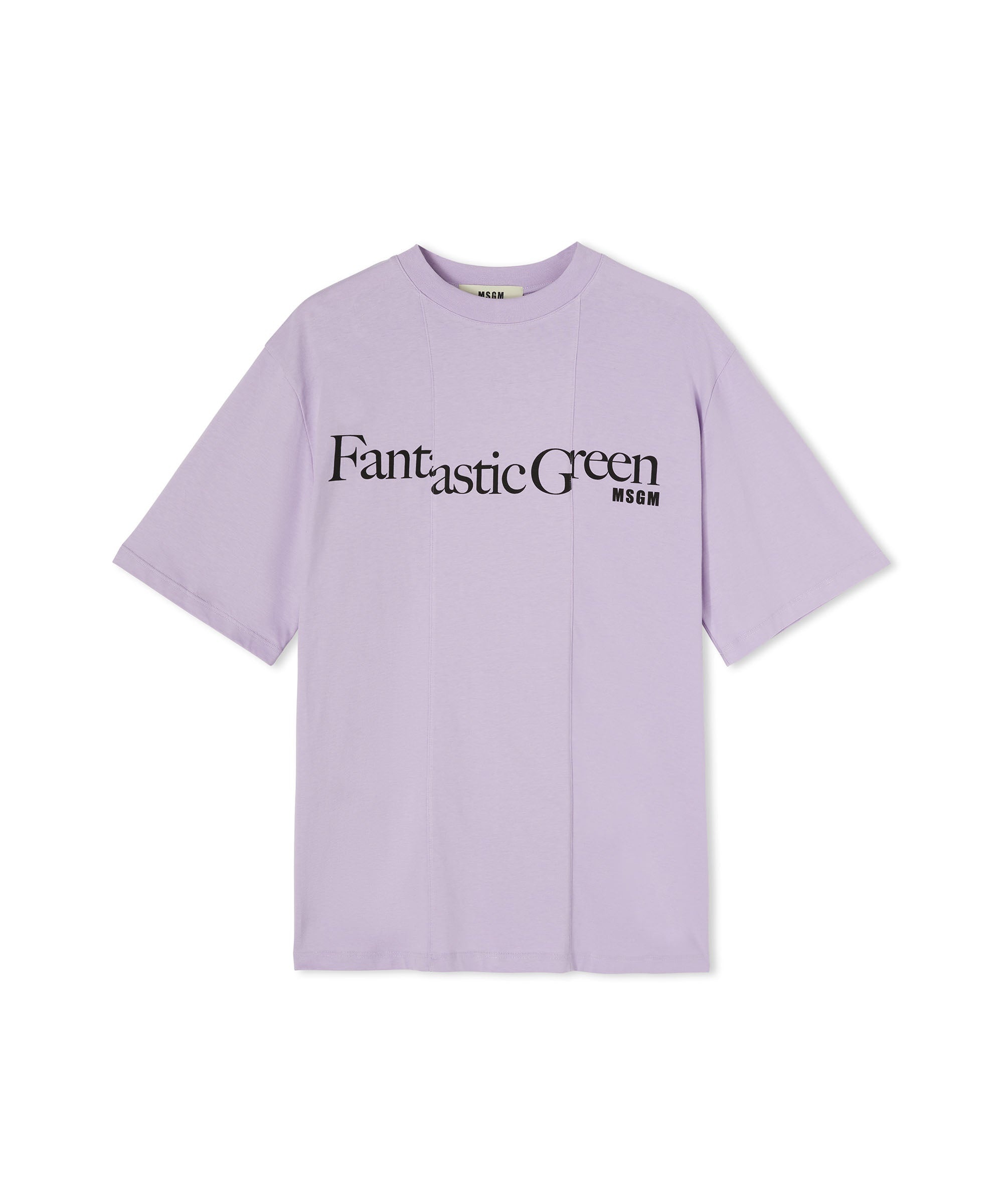 Organic cotton crewneck t-shirt from the MSGM Fantastic Green Capsule - 3