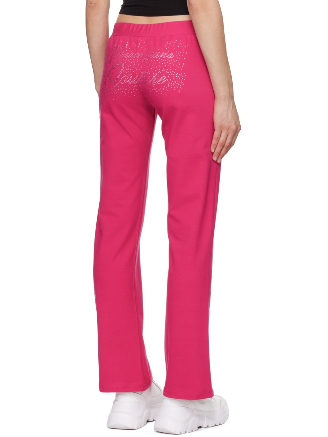 Pink Crystal-Cut Lounge Pants - 3