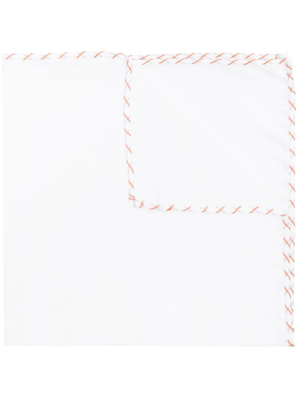 contrasting-trim detail handkerchief - 1