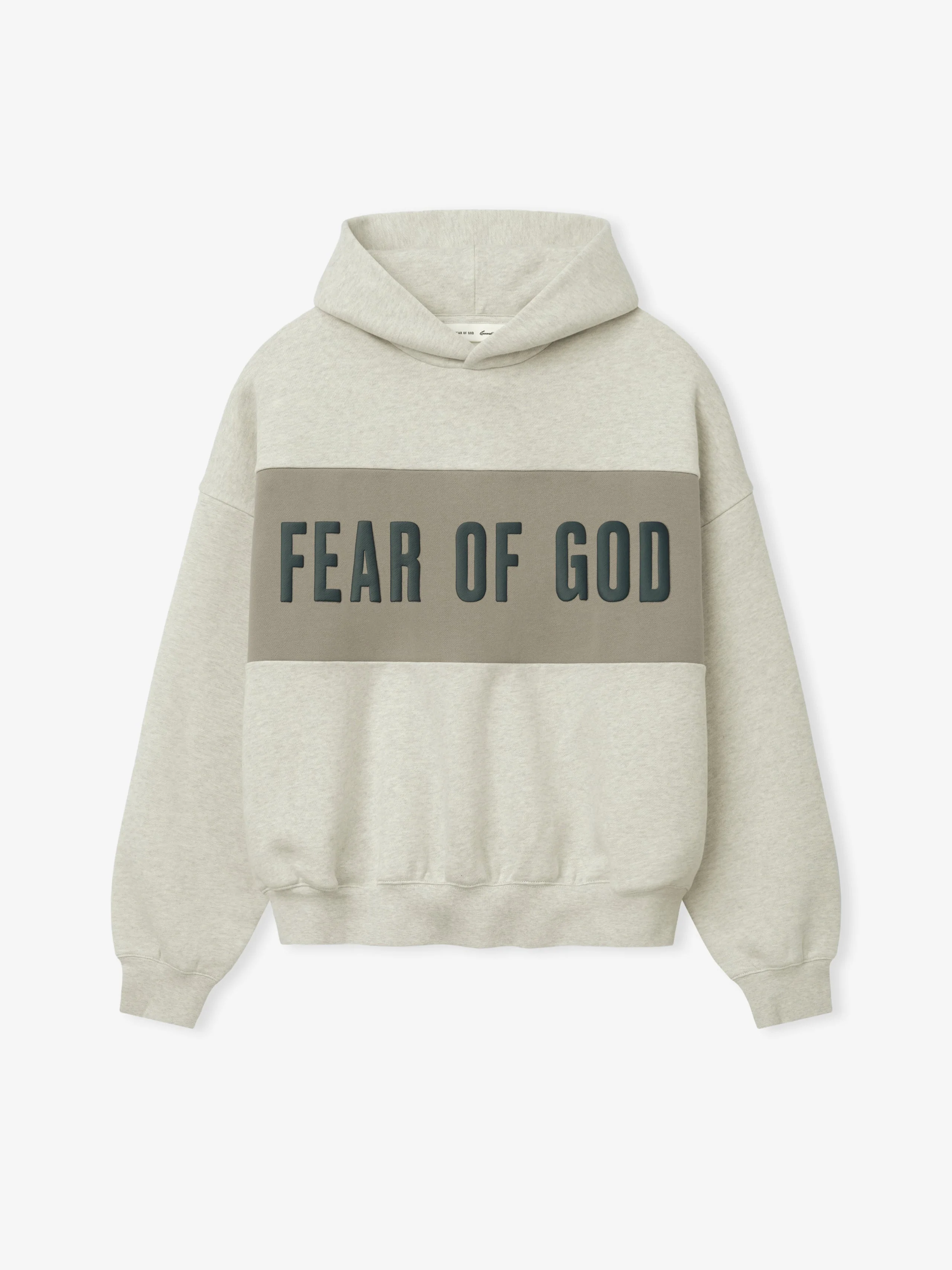Cropped Relaxed Panelled Hoodie - 1