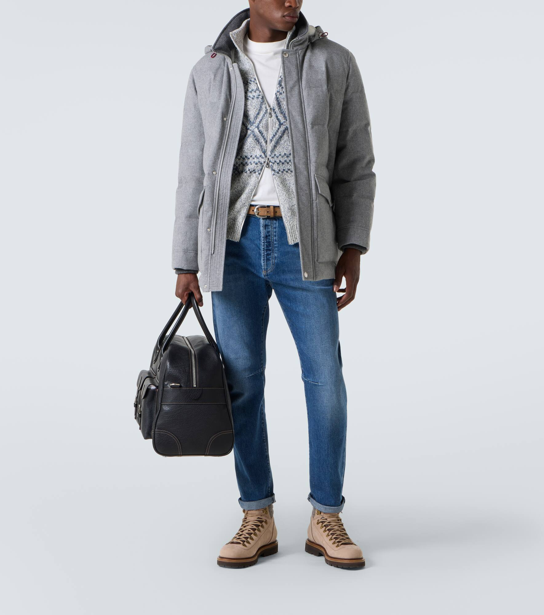 Padded wool jacket - 2