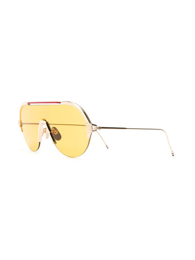 Thom Browne shield-frame sunglasses outlook