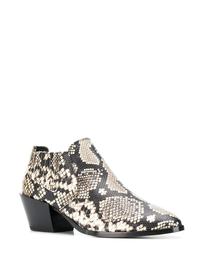 Tod's snakeskin effect ankle boots outlook