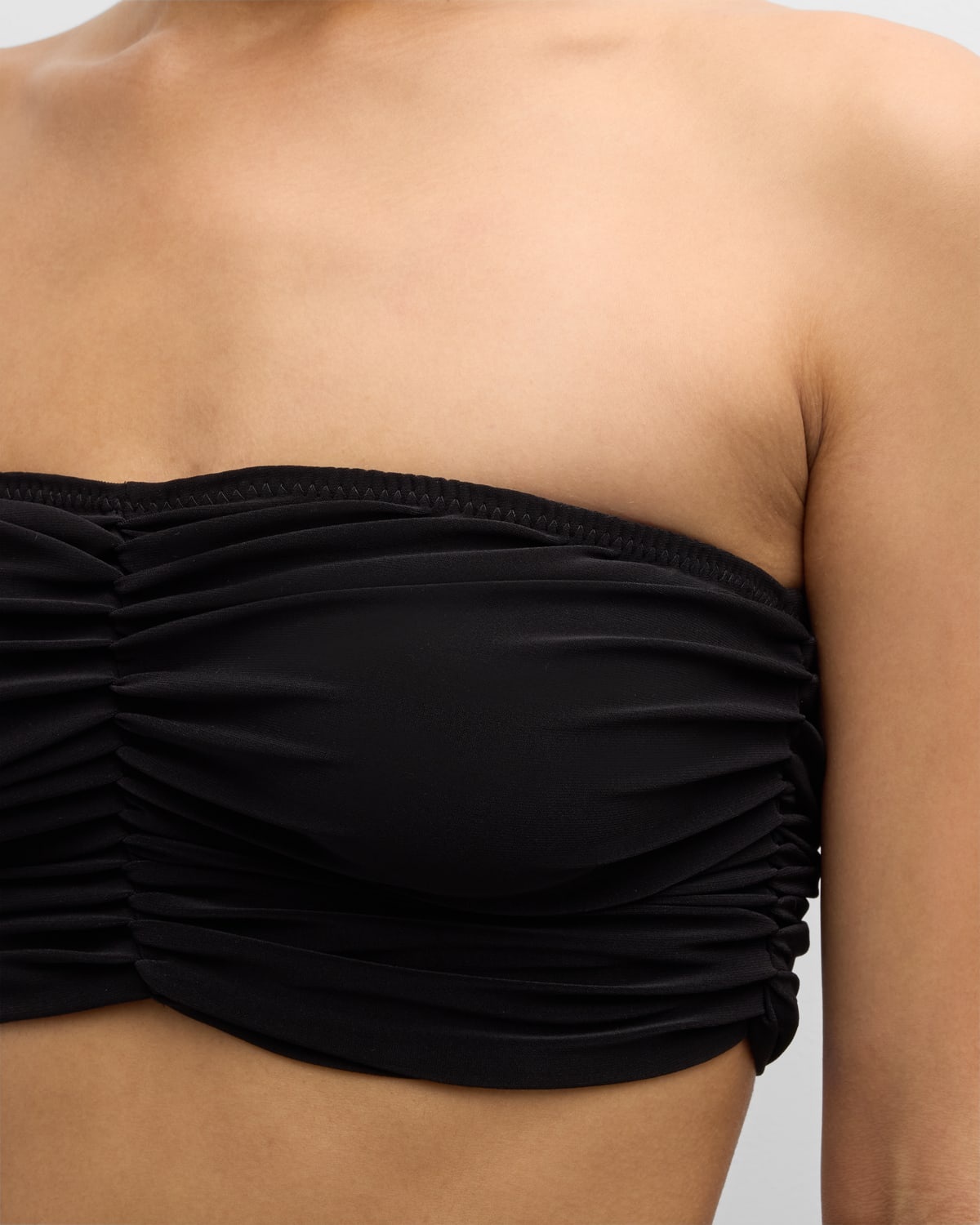 Cropped Slinky Bra Bikini Top - 5