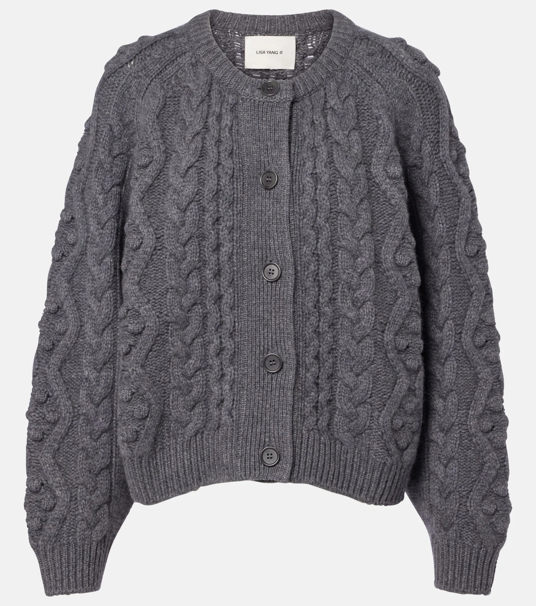 Winroe cable-knit cashmere cardigan - 1