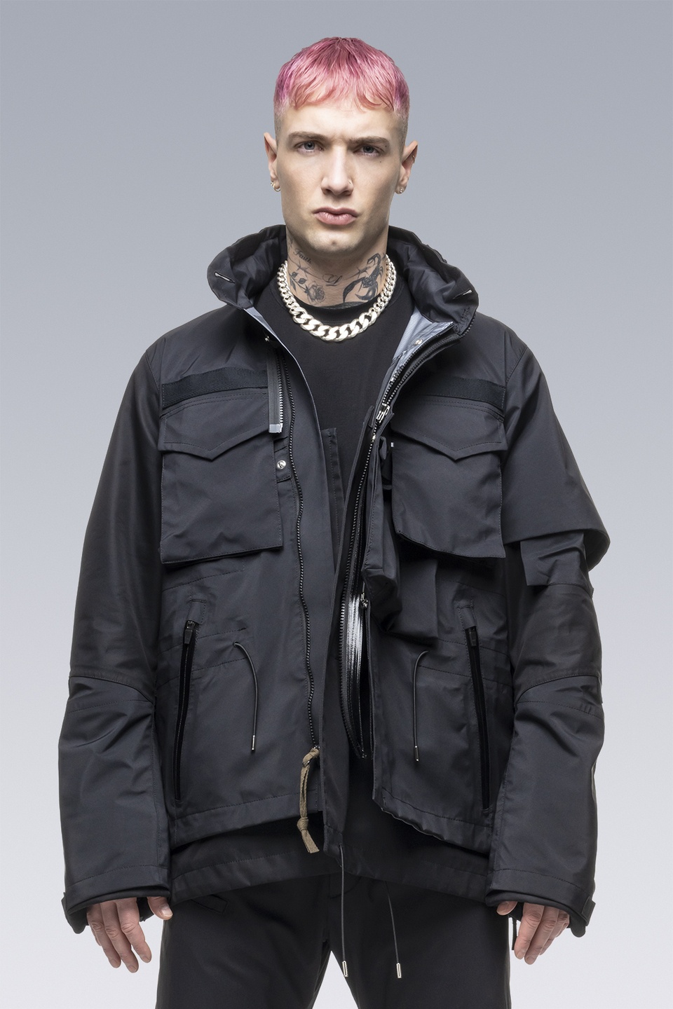 ACRONYM SAC-J2761 sacai / ACRONYM Field Jacket Black | REVERSIBLE