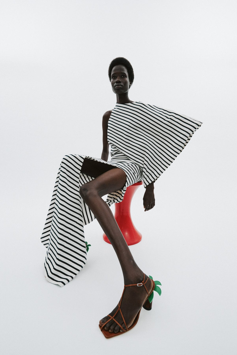 JERSEY DRESS WITH PENCIL SKIRT ECRU NAVY 11