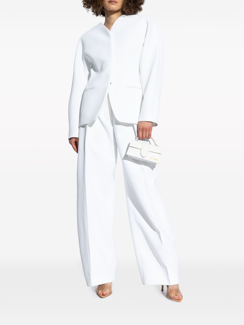 Elle 85mm transparent-strap mules - 6
