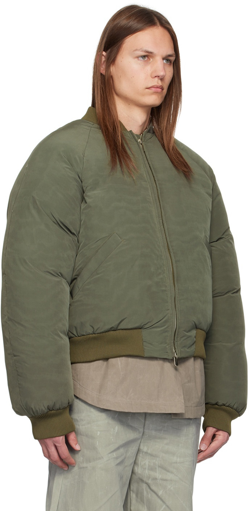 Seventh Khaki Sumo Bomber Jacket outlook
