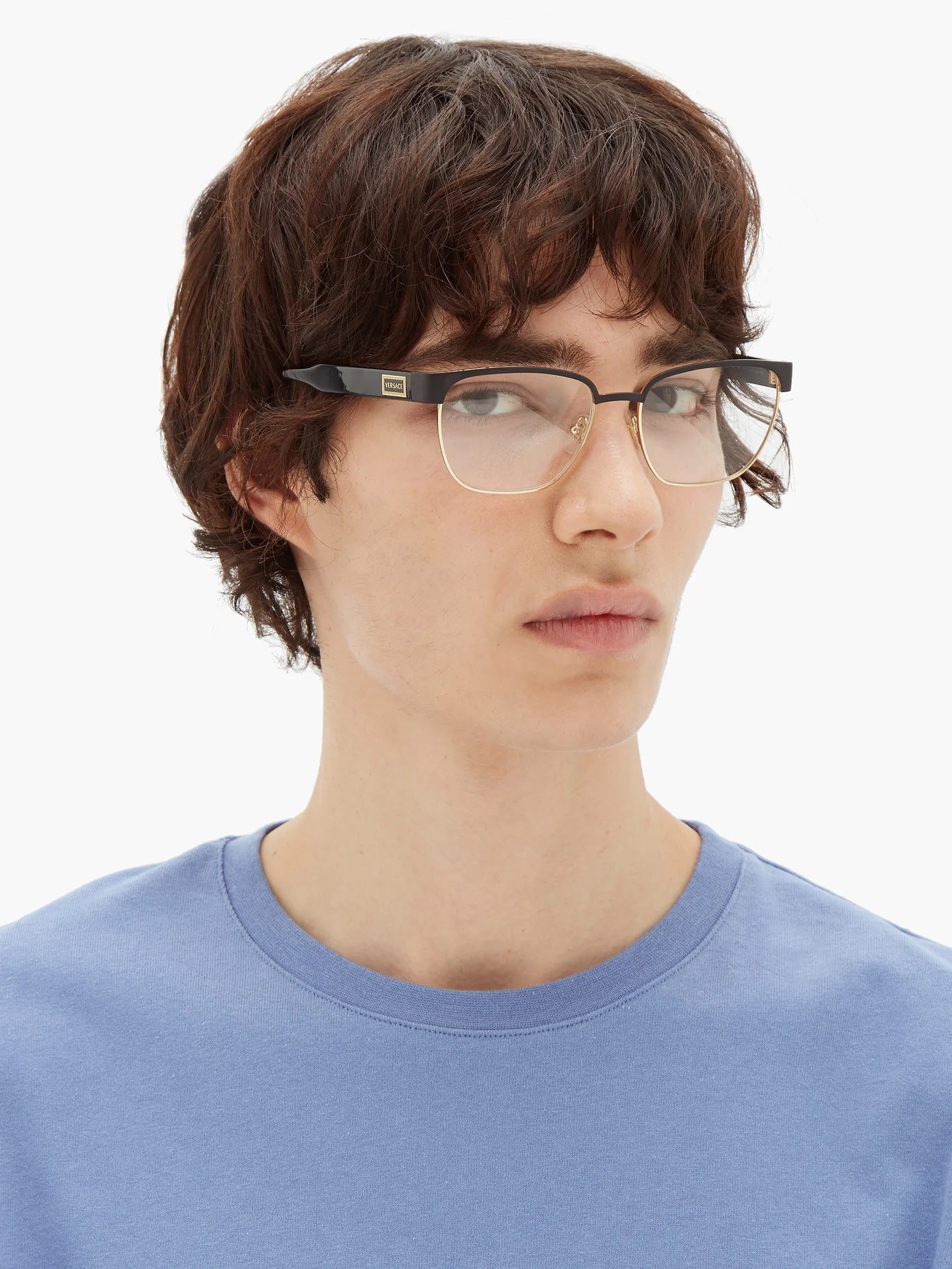 Half-rim metal glasses - 2