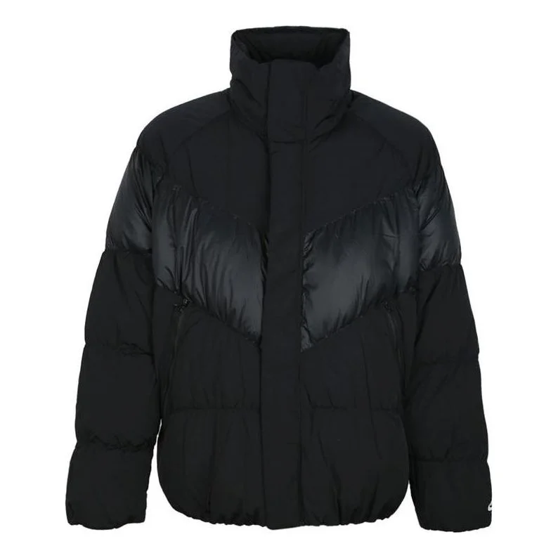 Nike zipper puffer jacket 'Black' 928894-010 - 1