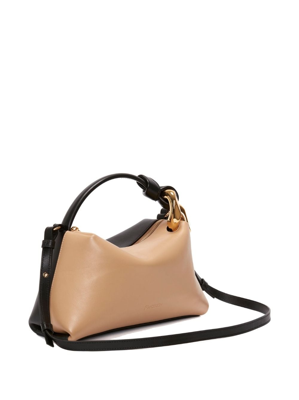 Corner logo-debossed crossbody bag - 3