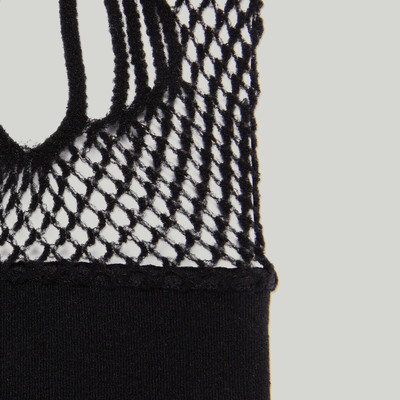 GUCCI Long net gloves with cut-out detail outlook