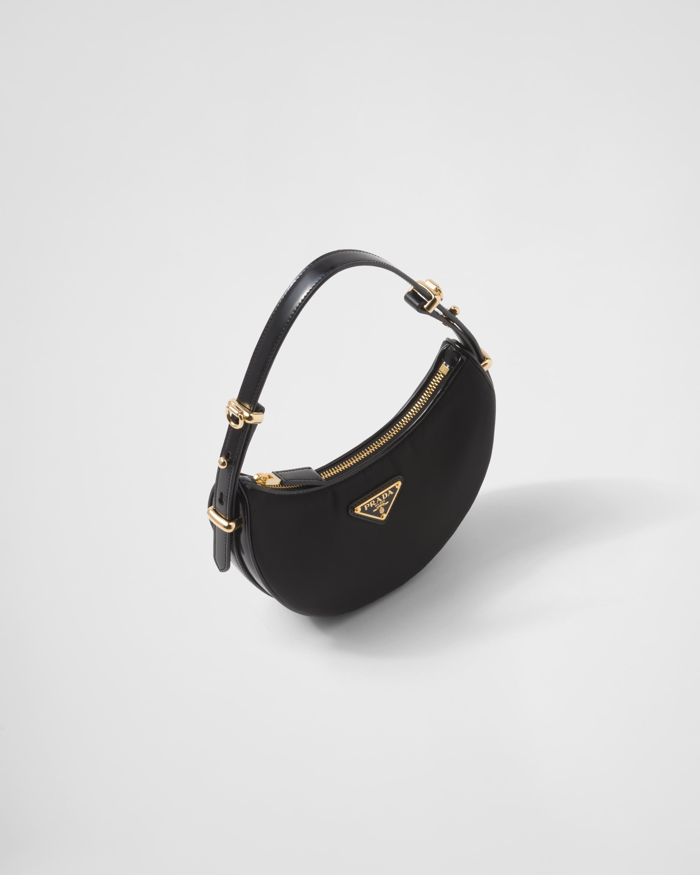 Prada Arqué Re-Nylon and brushed leather mini shoulder bag - 3