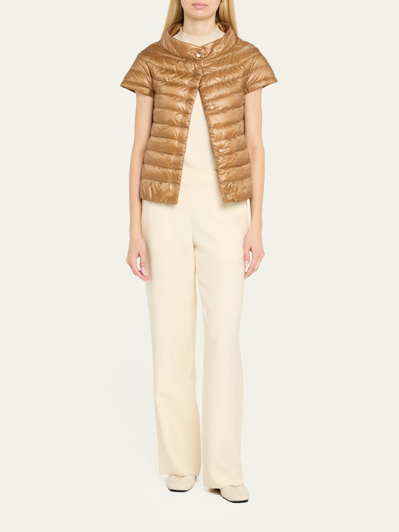 Herno Greta Cap-Sleeve Ultralight Down Cape outlook