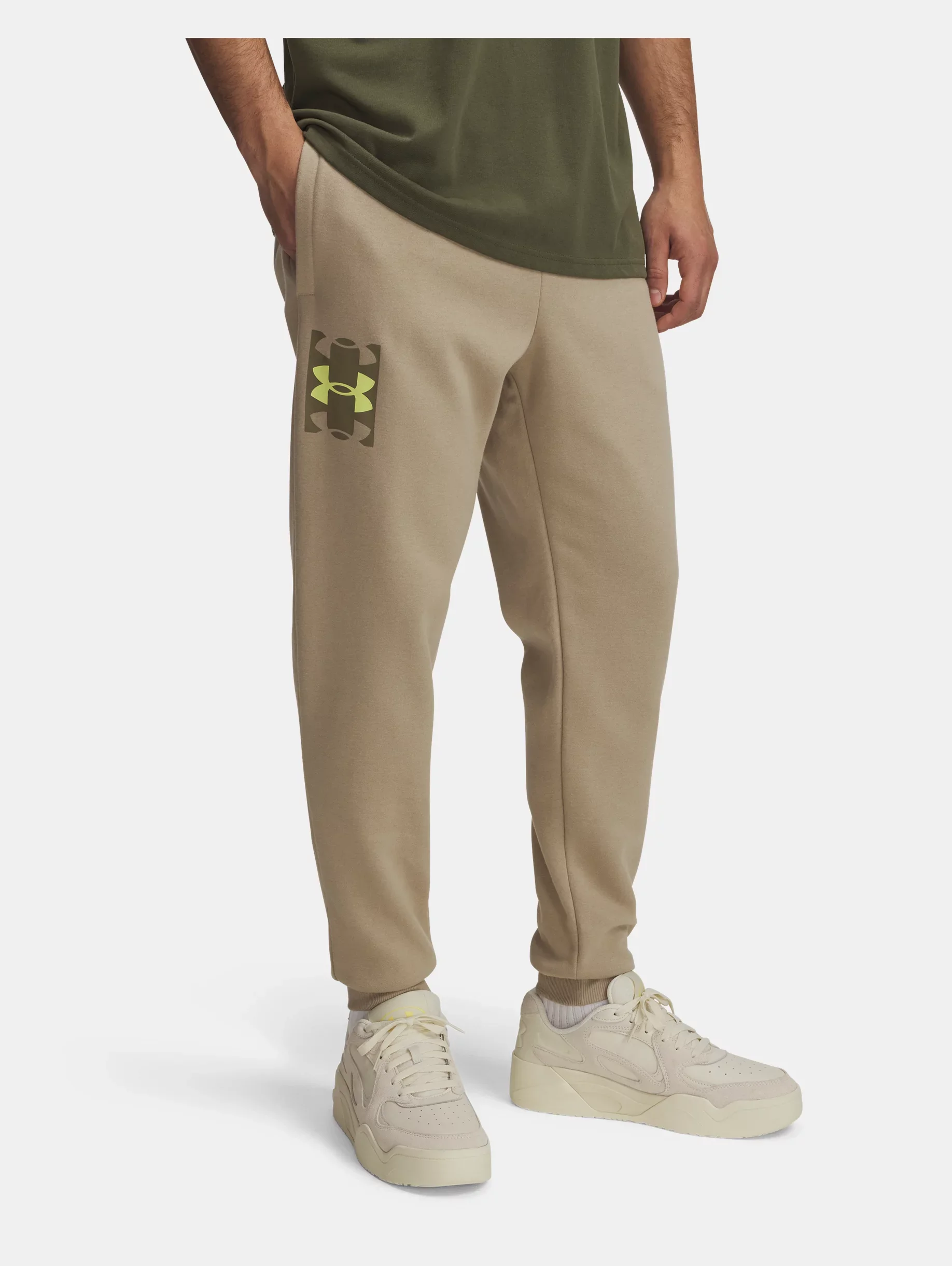 Men's UA Rival Fleece Logo Joggers - 1