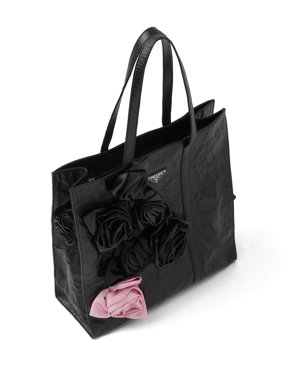 floral appliqué tote bag - 5