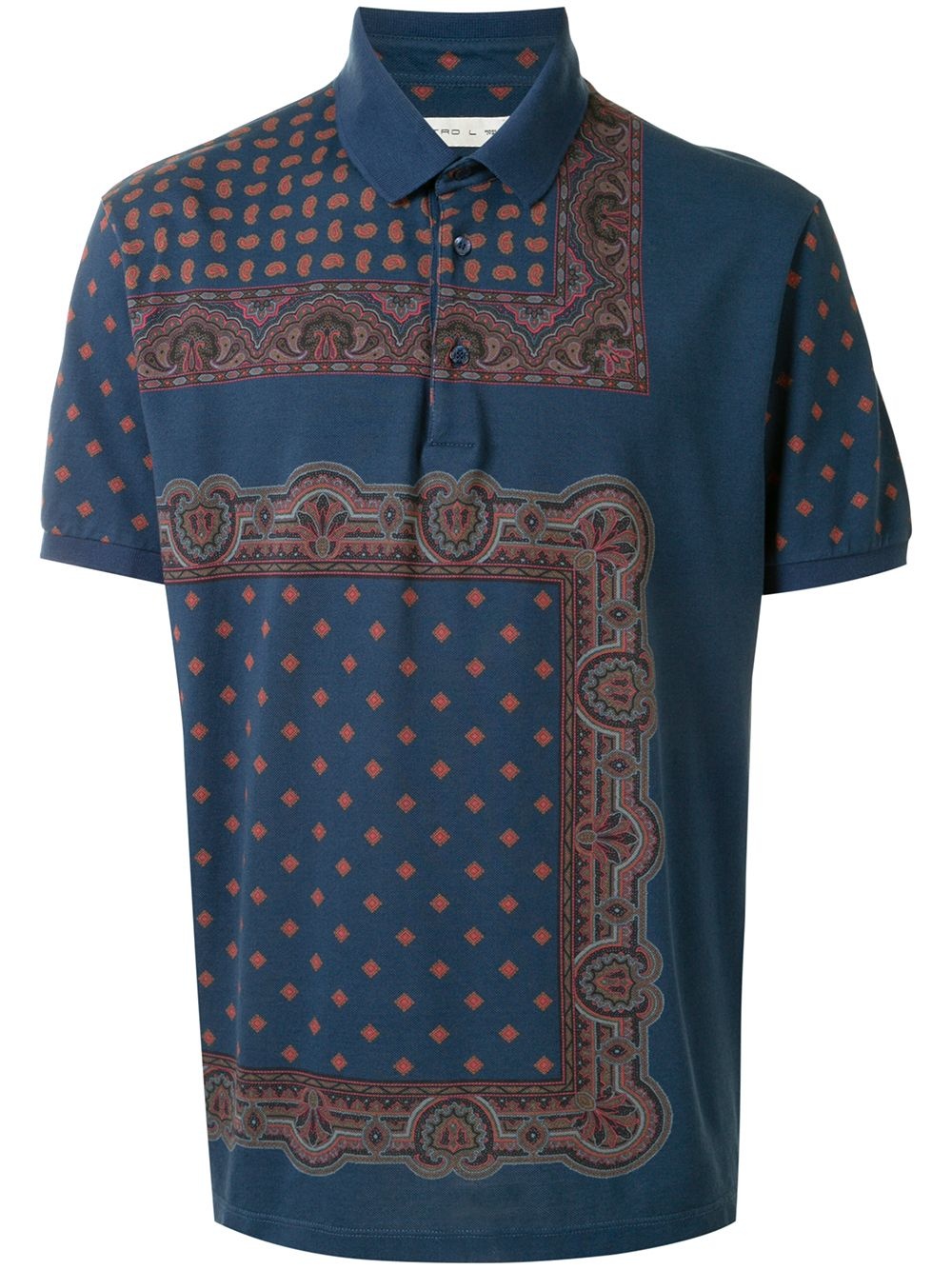 patterned polo shirt - 1