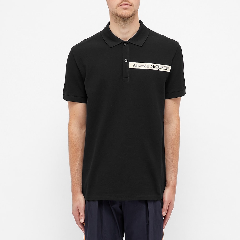 Alexander McQueen Taped Logo Polo - 5