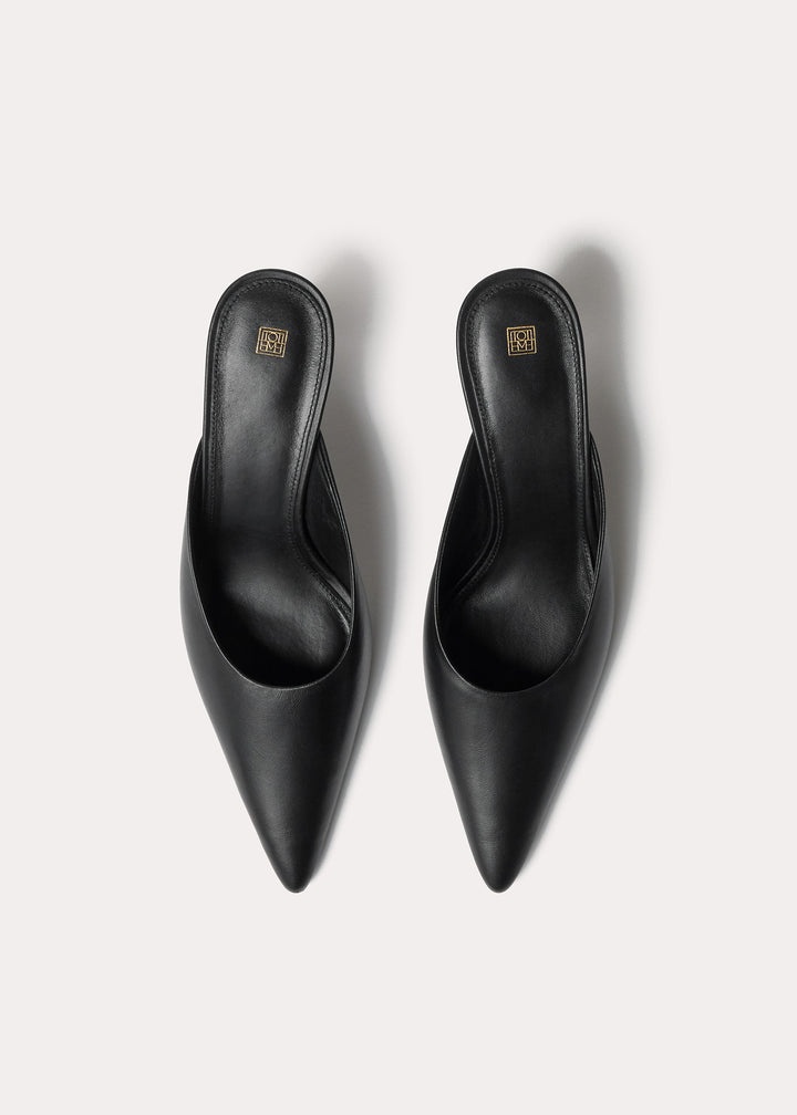 Totême The Leather Mule black | toteme | REVERSIBLE