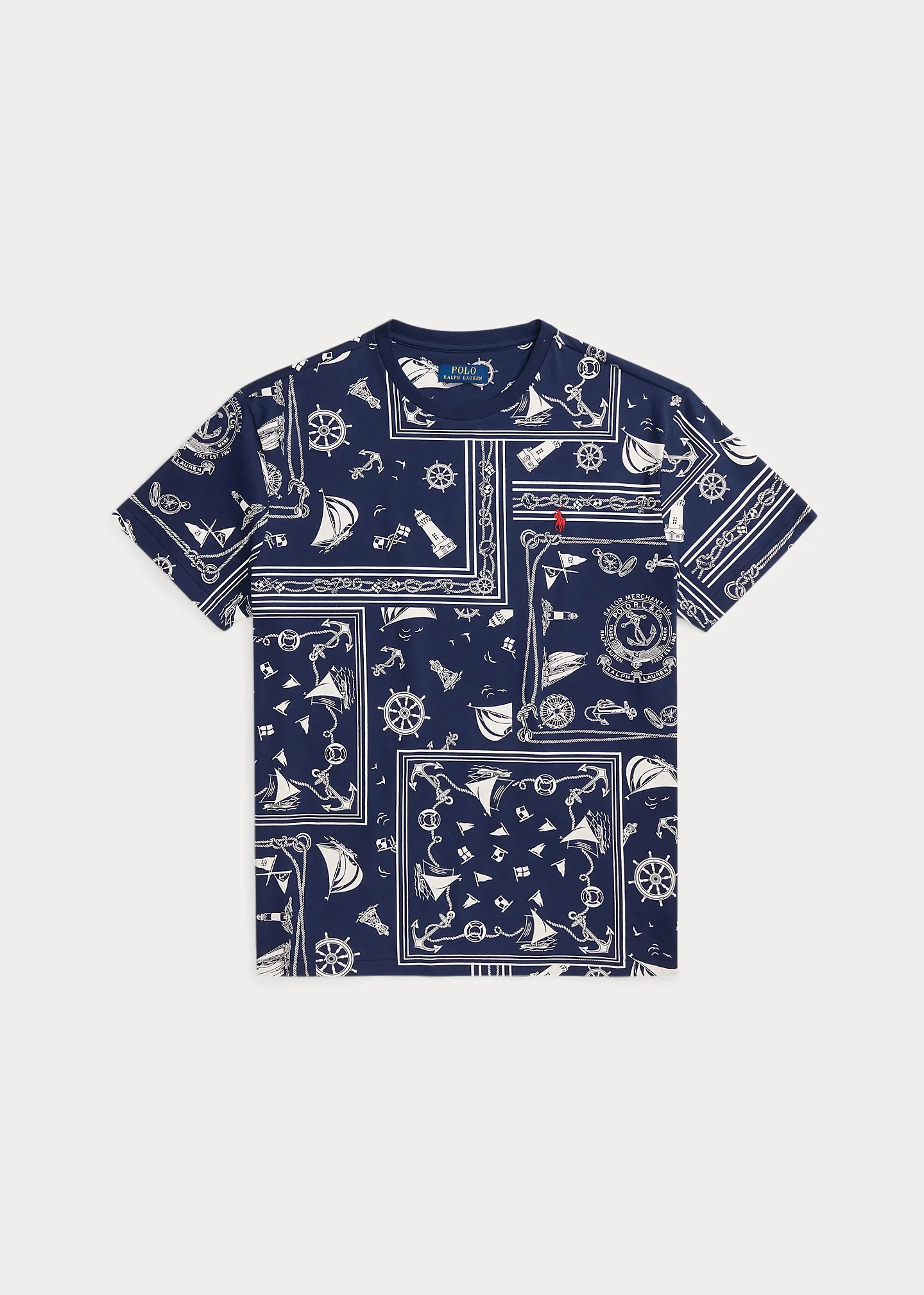 Classic Fit Nautical Bandanna T-Shirt - 1