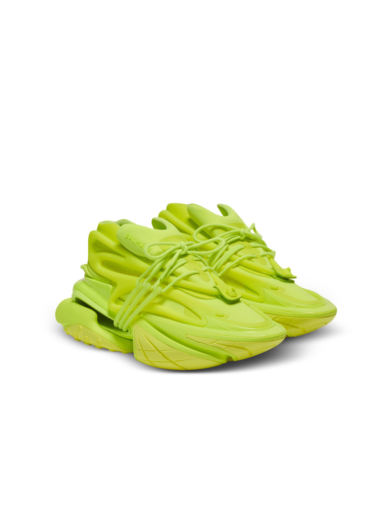 Balmain Unicorn trainers in neoprene and rubberised leather outlook