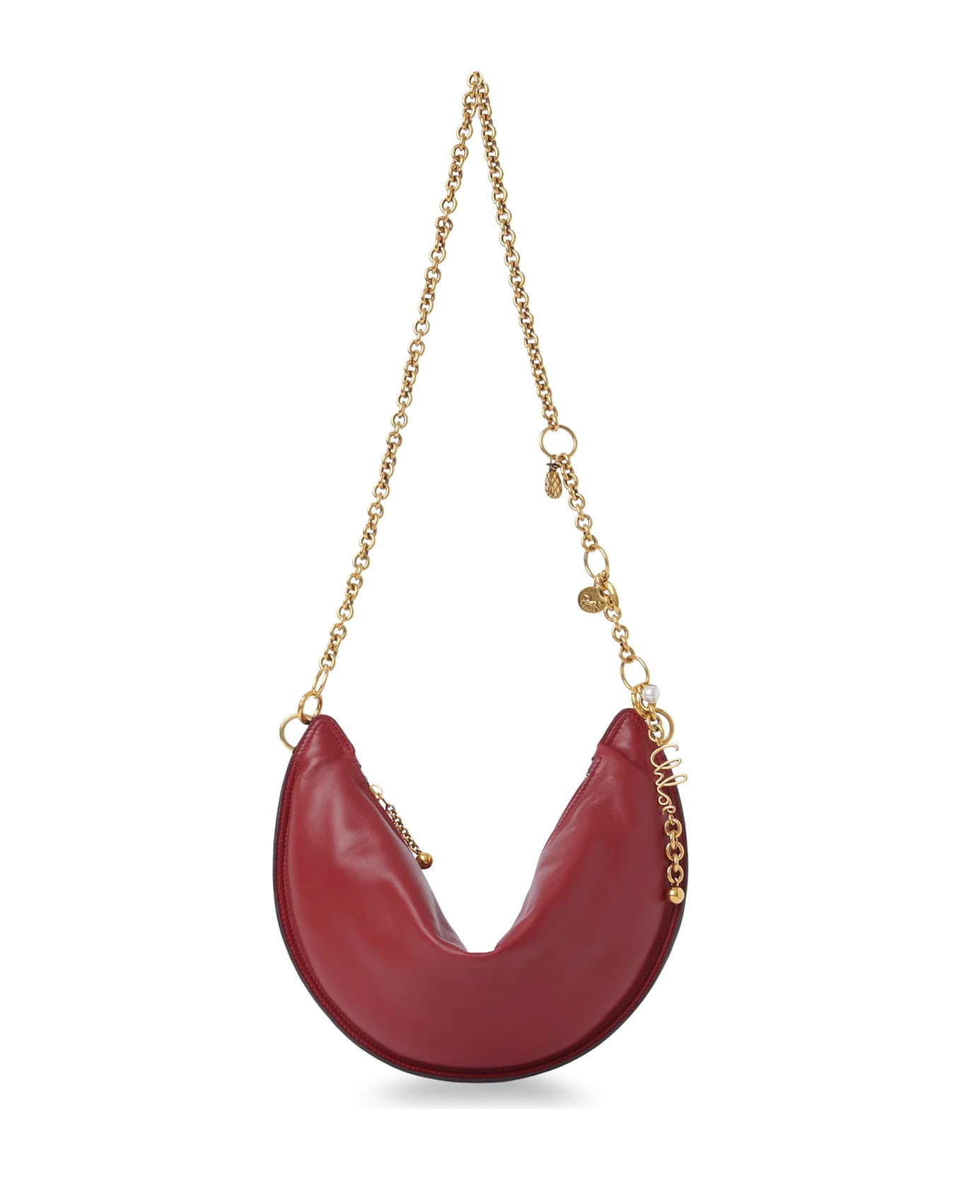 Halfmoon Leather Shoulder Bag - 1