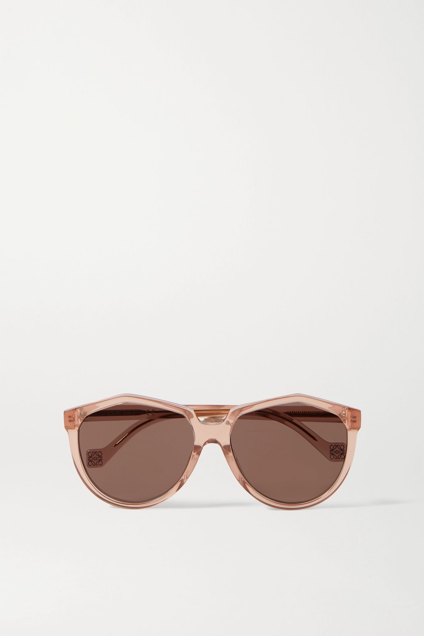 Round-frame acetate sunglasses - 1