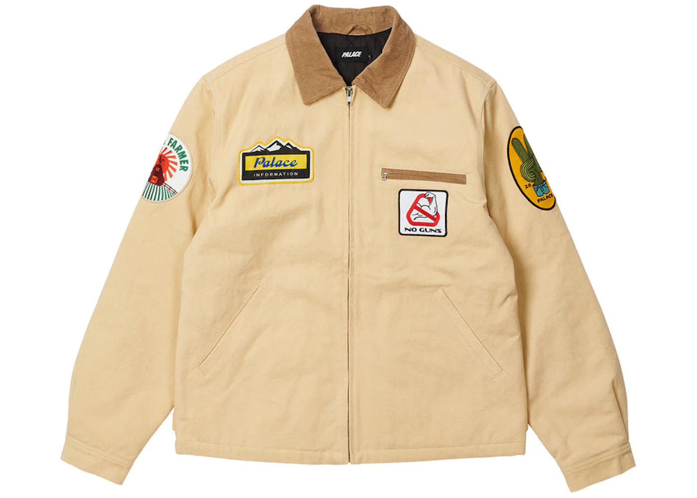 Palace Badge Work Jacket Sand - 1