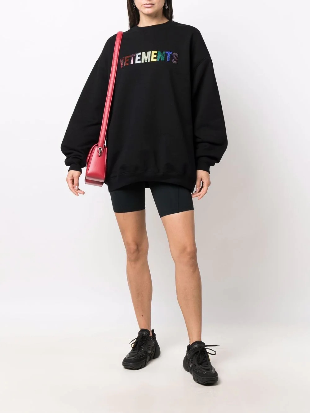 rainbow stud logo sweatshirt - 3