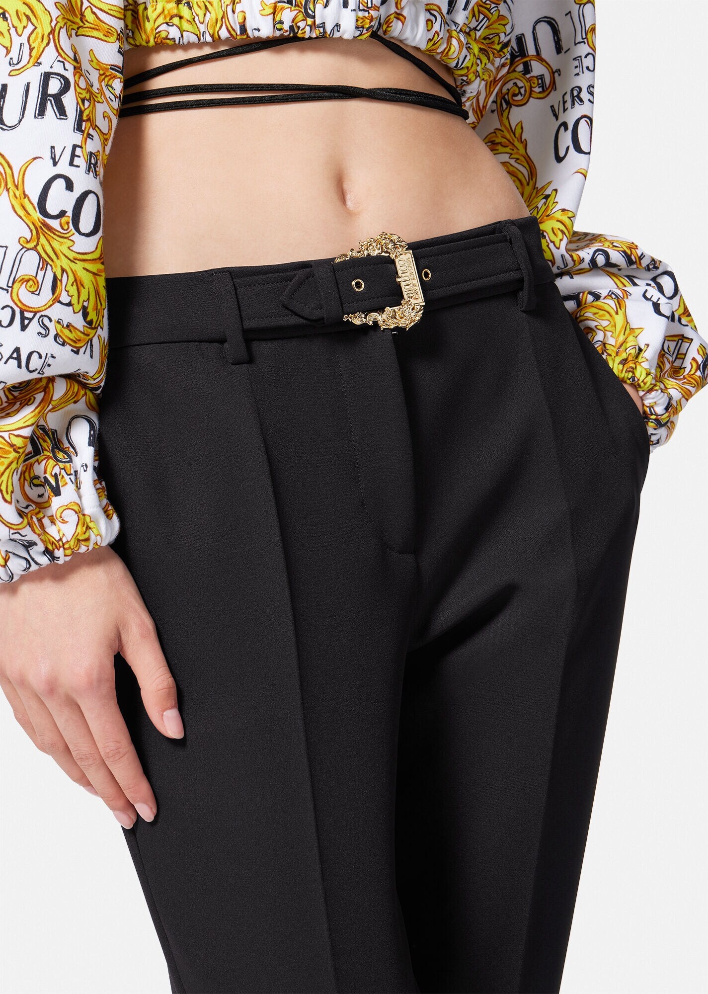 Baroque Buckle Pants - 5