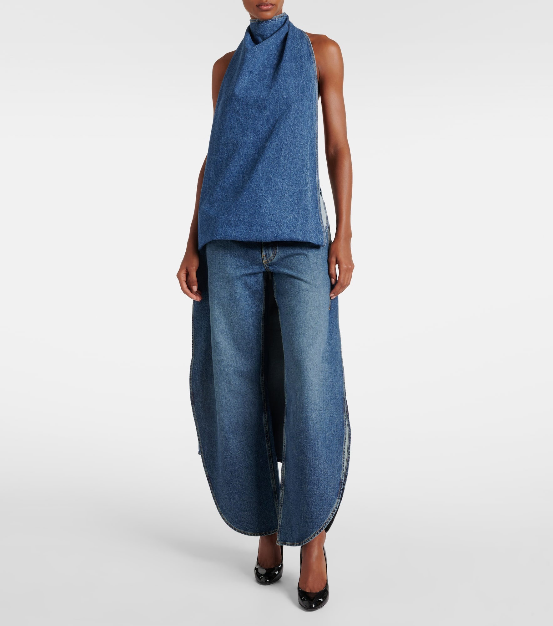 Caped denim top - 2