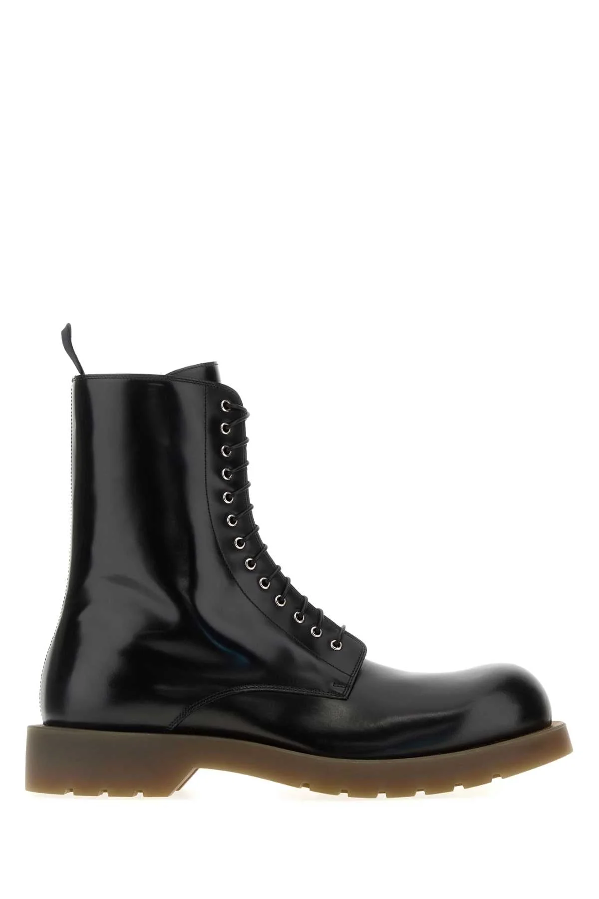 Jil Sander Men Black Leather Ankle Boots - 1