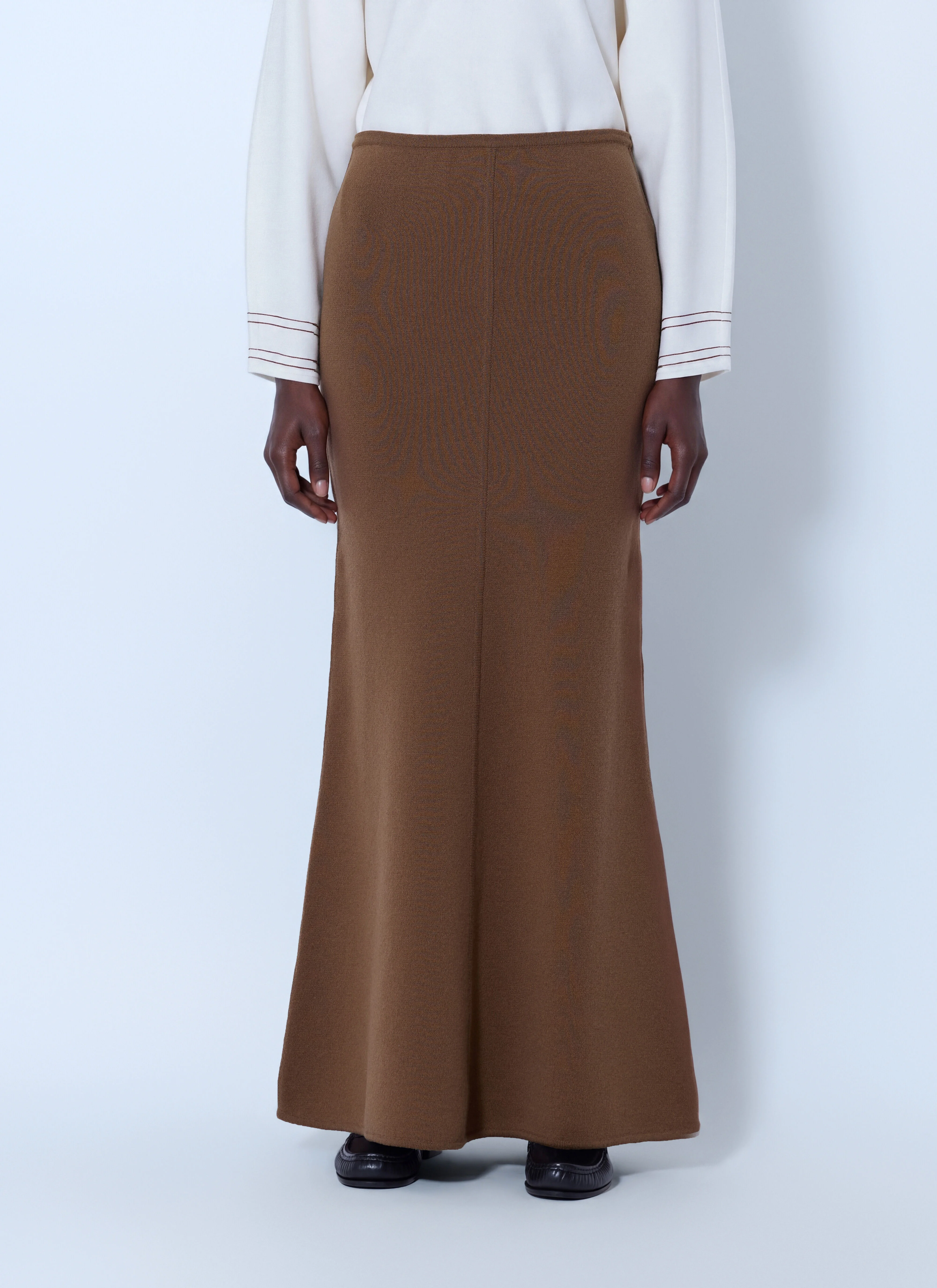 Knitted Maxi Skirt - 1
