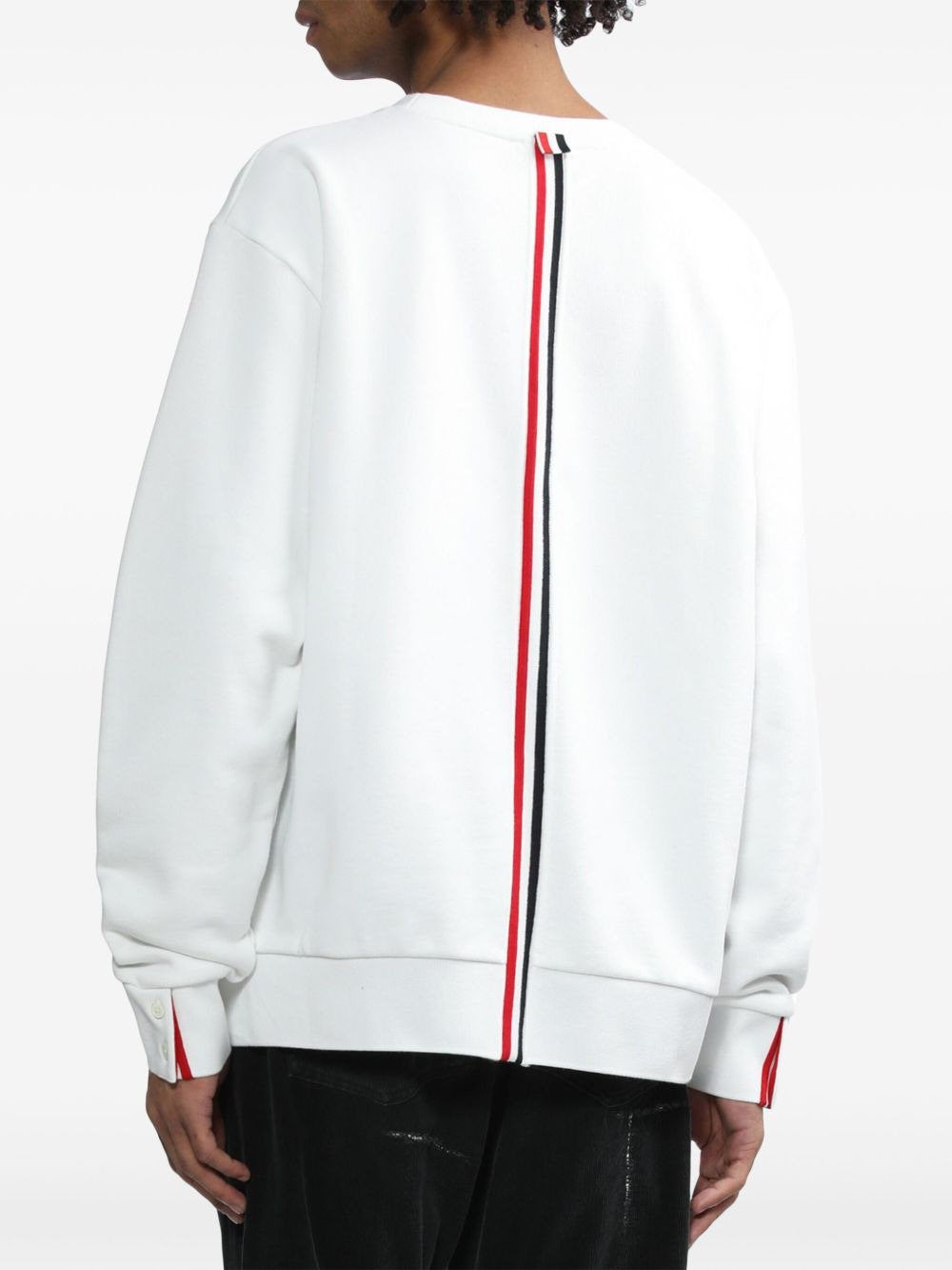 Center-Back Stripe Jersey Pullover - 4