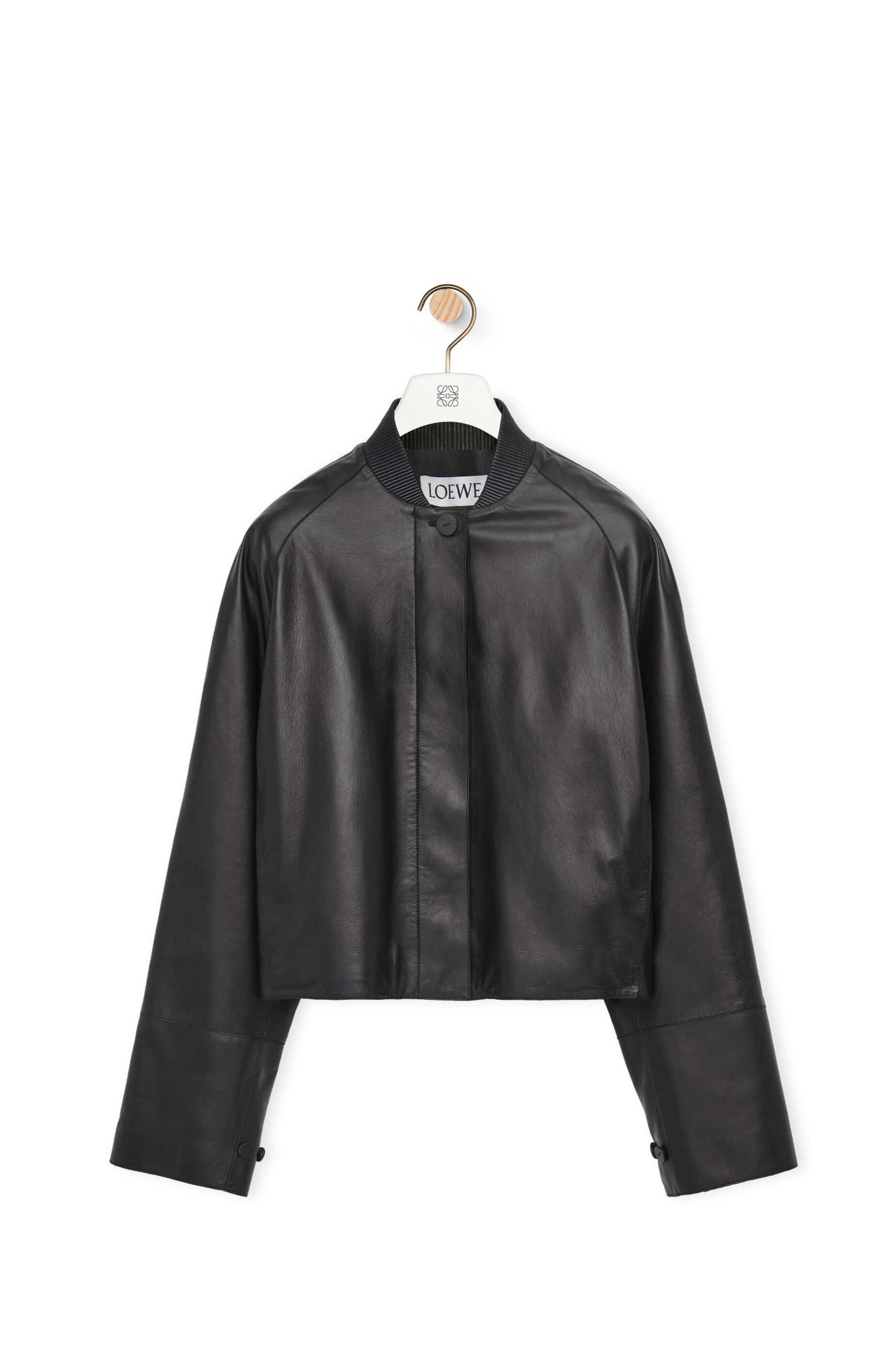 Button jacket in nappa - 1