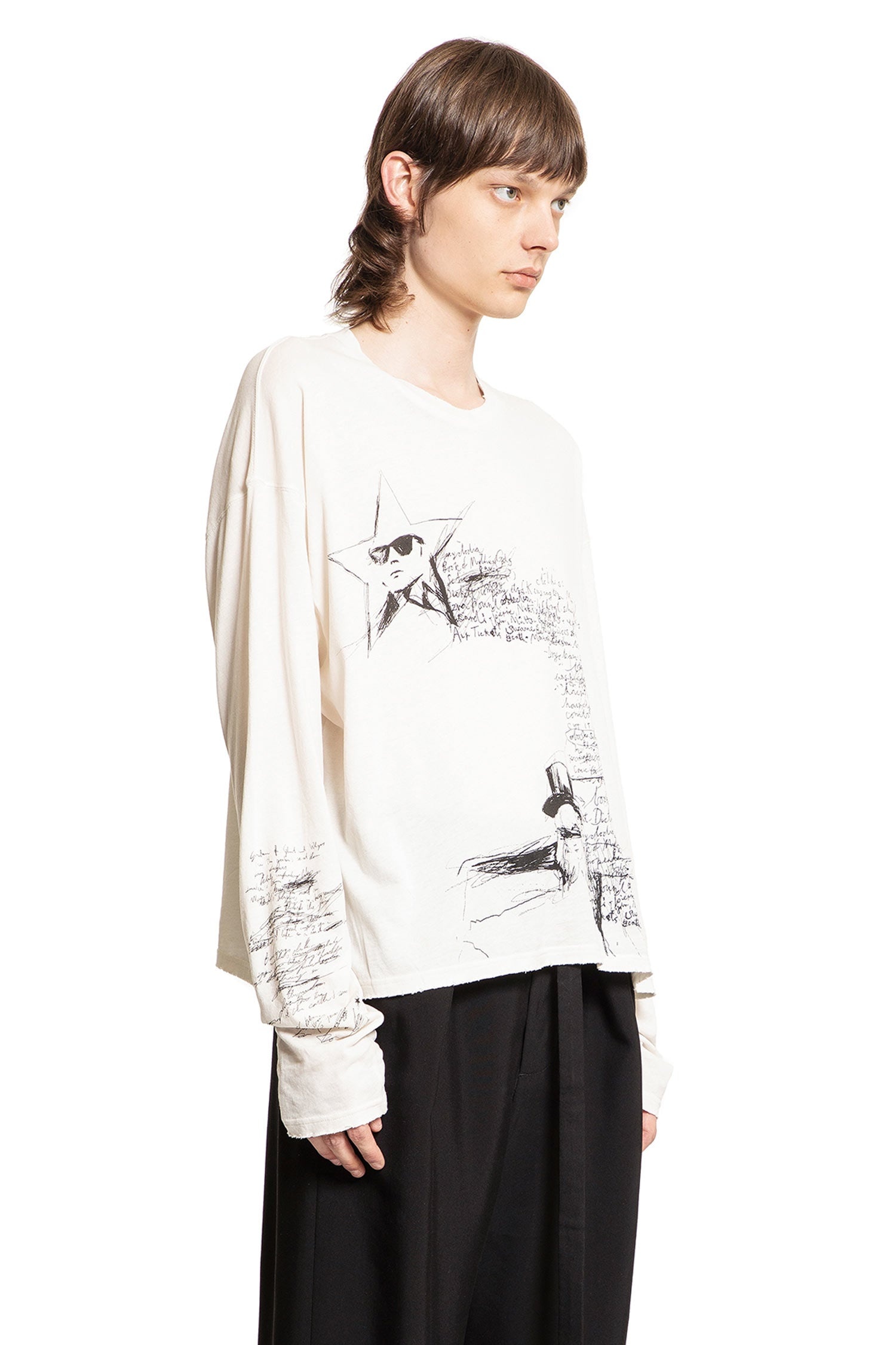 Ann Demeulemeester Sketchbook Boxy シャツ Ann Demeulemeester Sketchbook Boxy シャツ - メルカリ